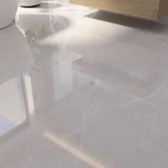 Marmor Klinker <strong>Soapstone Lux</strong>  Lysegrå Poleret 60x60 cm