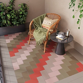 Klinker <strong>Sekel</strong>  Grå-Beige Mat 10x20 cm