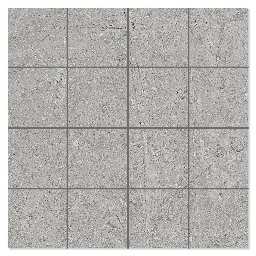 Mosaik Klinker Estate Grå Mat 30x30 (7x7) cm