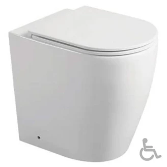 Bathco Gulvstående Toilet <strong>Okinawa</strong>  Hvid Glat