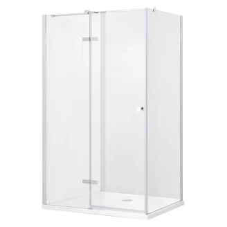 Brusehjørne <strong>Torre</strong>  Krom 6 mm 120x80 cm Venstre