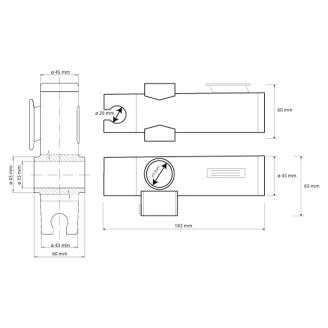 Bruseholder <strong>Steda</strong>  Vit Matt
