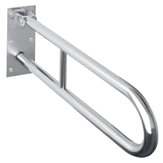 Fællbare Støttegreb <strong>Steda</strong>  60 cm Dobbelt Krom Blank Uden Betræk