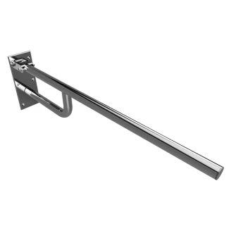 Fællbare Støttehåndtag Handicapvenlig <strong>Steda</strong>  85 cm Krom Blank Uden Betræk