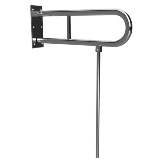 Fællbare Støttehåndtag & Ben Handicapvenlig <strong>Steda</strong>  75 cm Dobbelt Krom Blank Uden Betræk