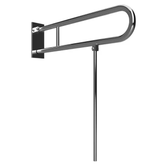 Fællbare Støttehåndtag & Ben Handicapvenlig <strong>Steda</strong>  75 cm Dobbelt Krom Blank
