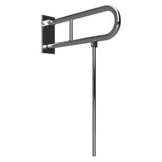 Fællbare Støttehåndtag & Ben Handicapvenlig <strong>Steda</strong>  75 cm Dobbelt Krom Mat