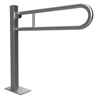 Fællbare Støttehåndtag Gulvmonteret Handicapvenlig <strong>Steda</strong>  81 cm Krom Mat