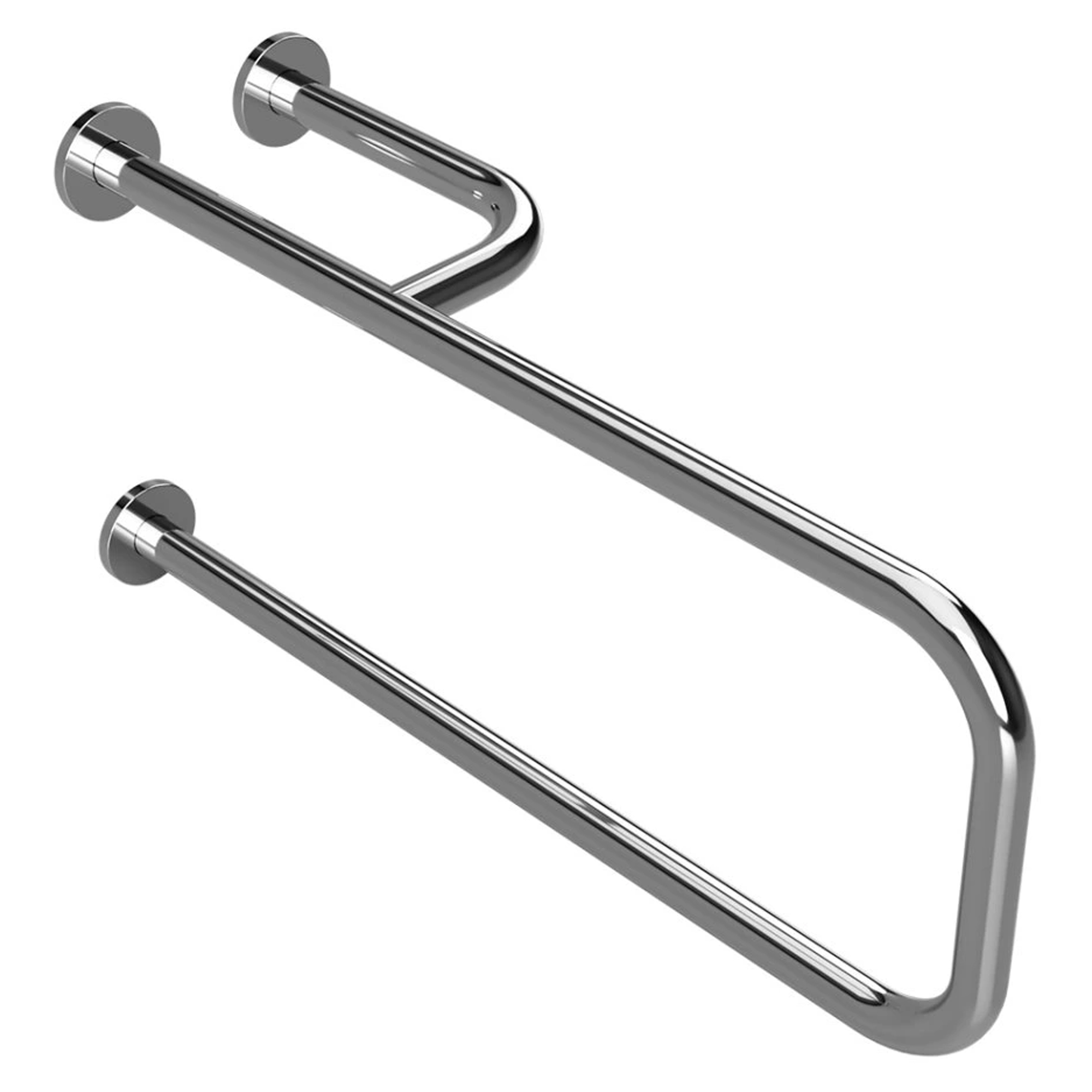 Støttehåndtag Handicapvenlig Help 76 cm Krom Blank Højre