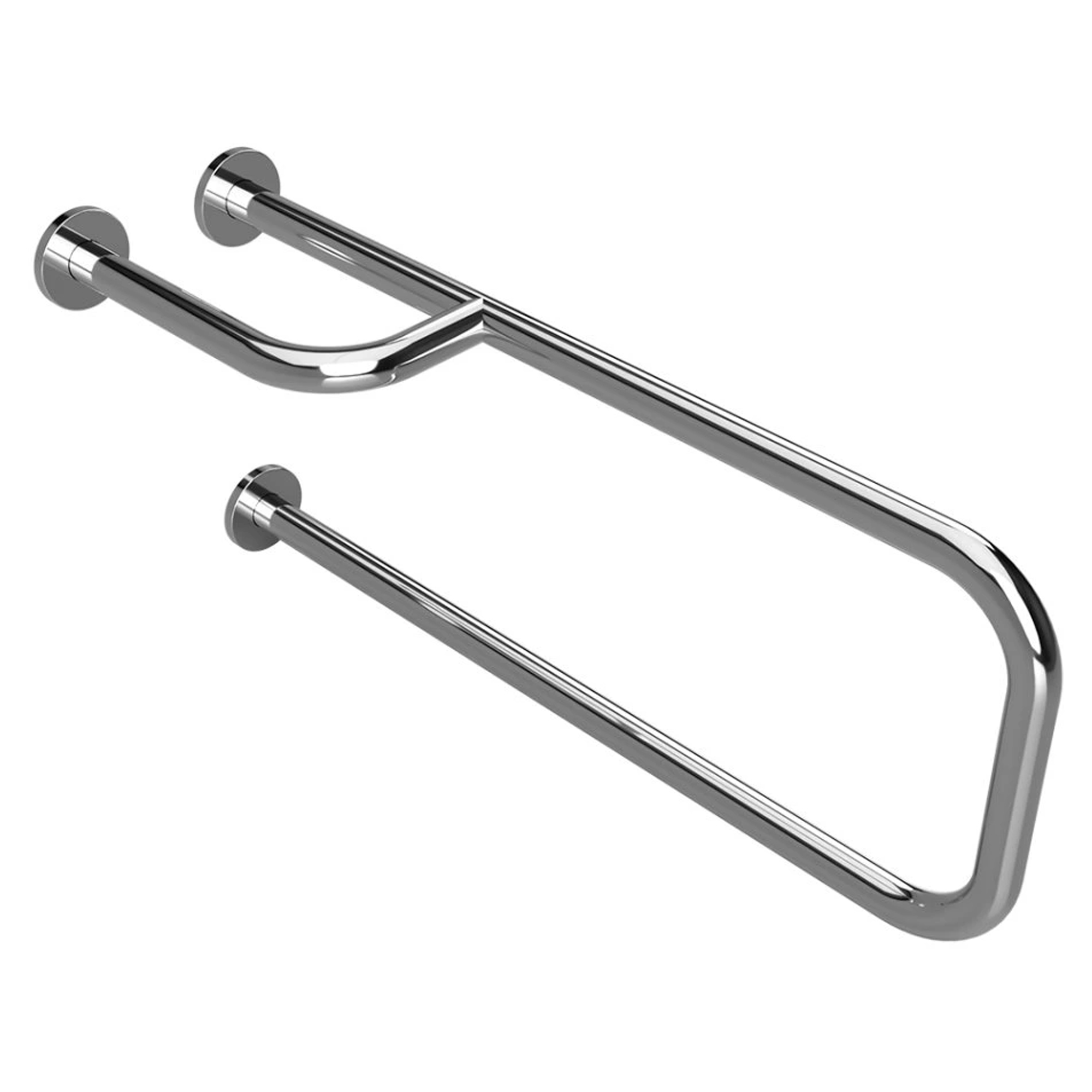 Støttehåndtag Handicapvenlig Help 76 cm Krom Blank Venstre