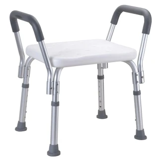 Brusestol med Armlæn Handicapvenlig <strong>Steda</strong>  Hvid Mat