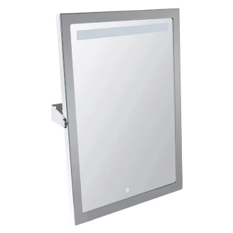Spejl med LED-belysning Handicapvenlig <strong>Help</strong>  Krom Blank 40x60 cm