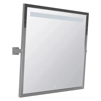 Spejl med LED-belysning Handicapvenlig <strong>Help</strong>  Krom Blank 60x60 cm