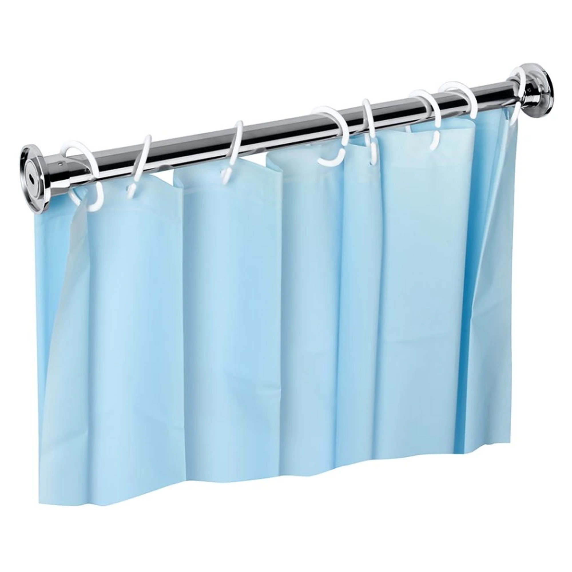 Bruseforhængsstang 100 cm Krom Blank