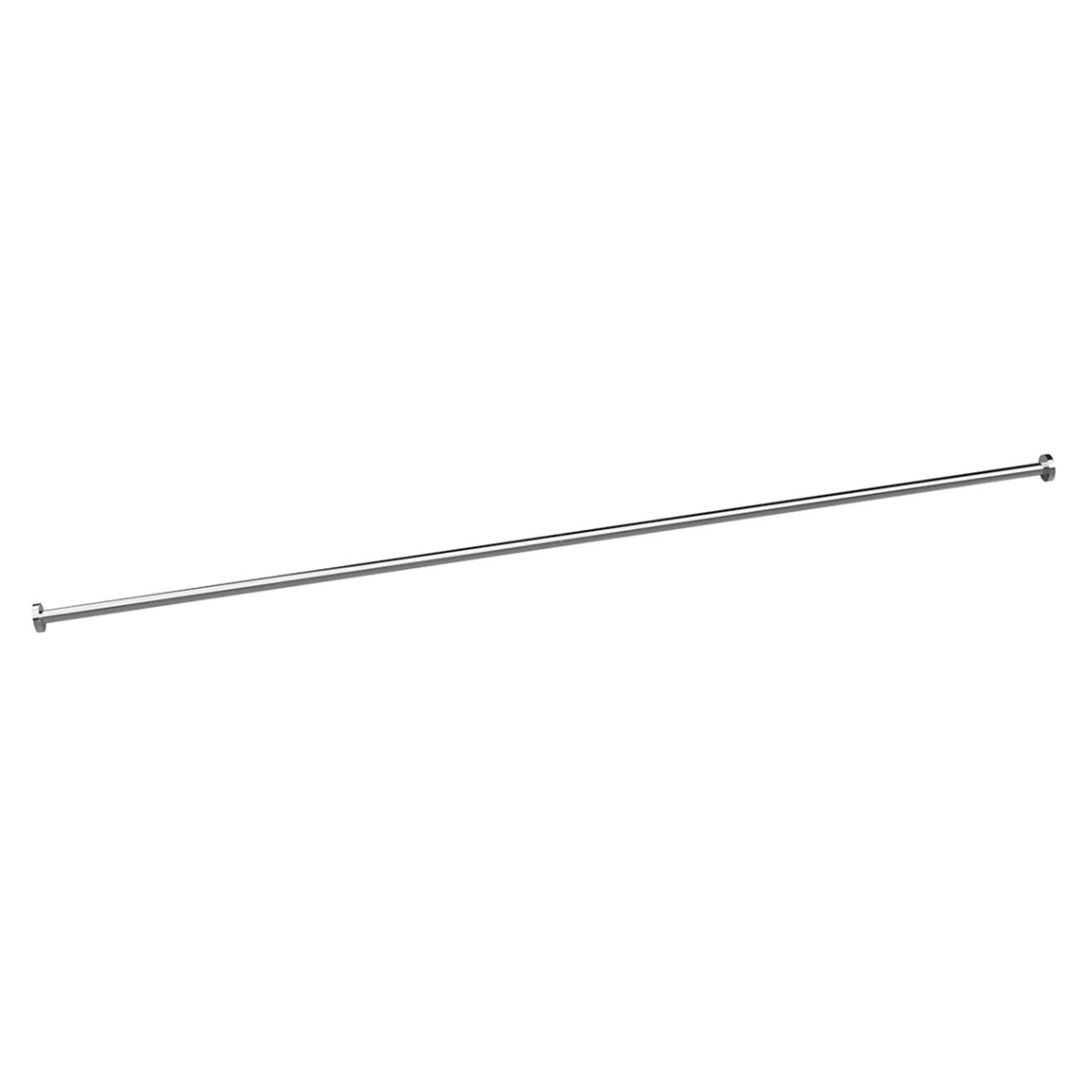 Bruseforhængsstang 200 cm Krom Blank