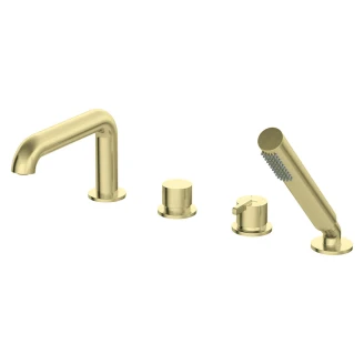 Karkantarmatur <strong>Silia</strong>  4-huls Guld Mat
