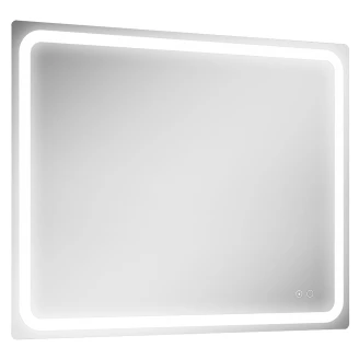 Spejl <strong>Elow</strong>  med LED-belysning 100x80 cm