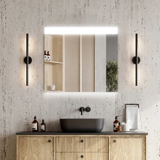 Spejl <strong>Jora</strong>  med LED-belysning 80x70 cm