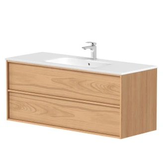 Håndvaskskab <strong>Ekskär</strong>  Forår Mat 120 cm med Vask Hvid Blank