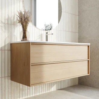 Håndvaskskab <strong>Ekskär</strong>  Forår Mat 120 cm med Vask Hvid Blank