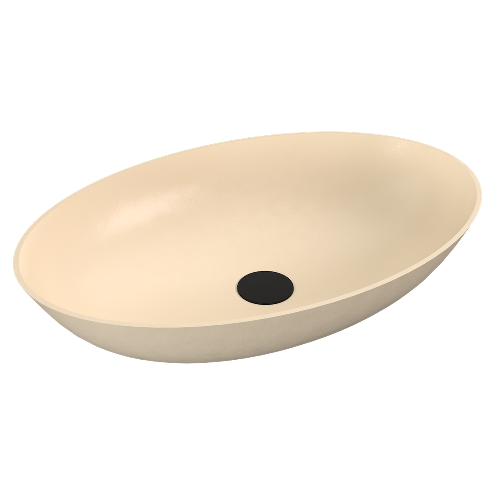 Støbt Marmor Håndvask Marcelle Beige Mat 60x40 cm