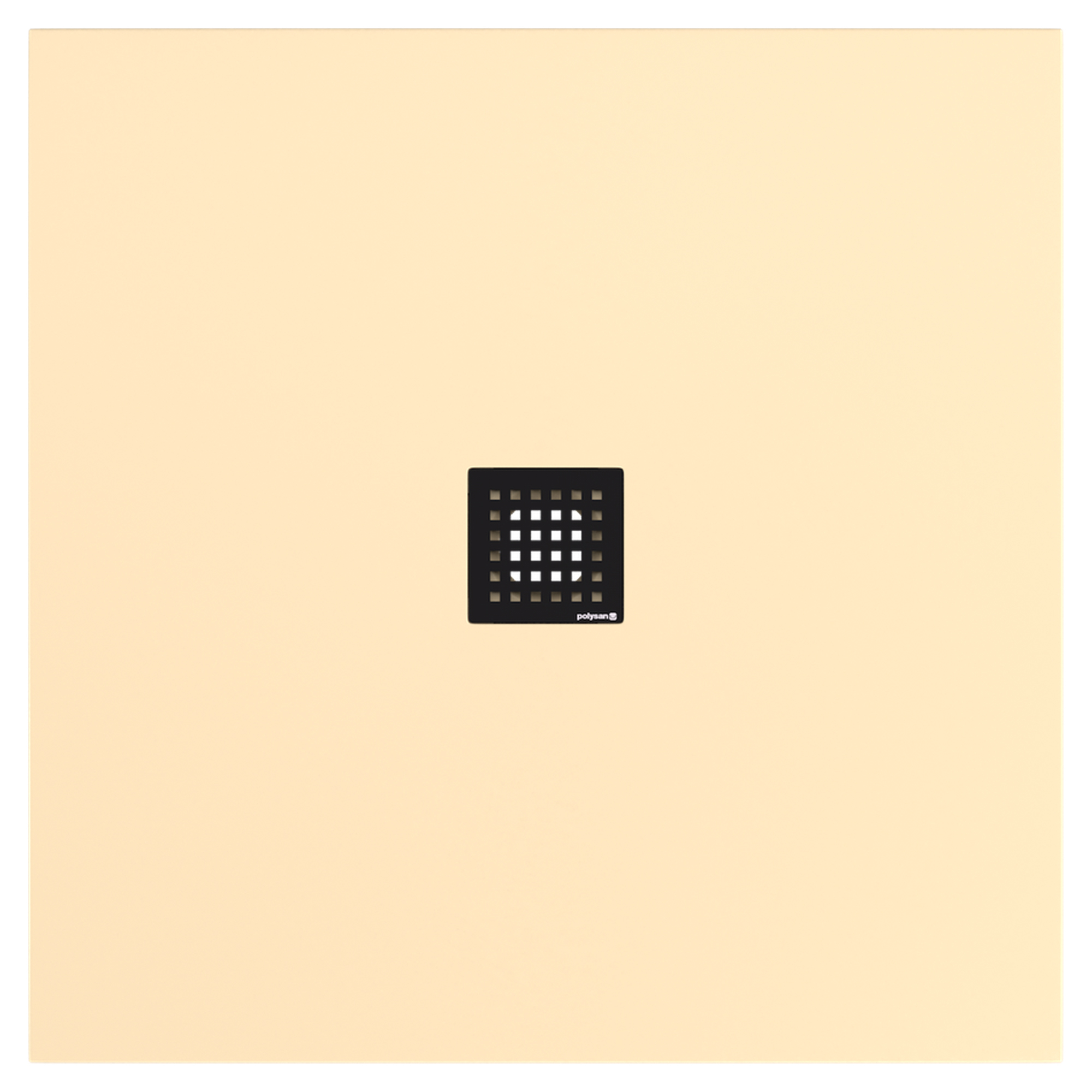 Støbt Marmor Brusebakke Marcelle 100x100 cm Beige Mat