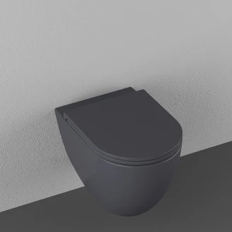 Væghængt Toilet Calma Mørkegrå Mat