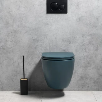 Væghængt Toilet <strong>Calma</strong>  Petrol Grøn Mat