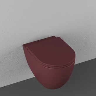 Væghængt Toilet <strong>Calma</strong>  Bordeaux Mat