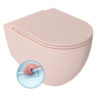 Væghængt Toilet <strong>Calma</strong>  Pink Mat