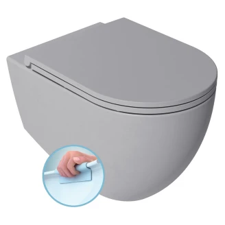 Væghængt Toilet <strong>Calma</strong>  Grå Mat