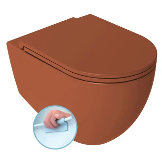 Væghængt Toilet <strong>Calma</strong>  Terracotta Mat