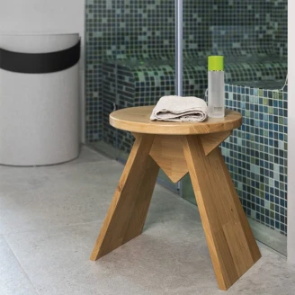 Badeværelsesskammel <strong>Moku</strong>  Eg Mat 36x41 cm