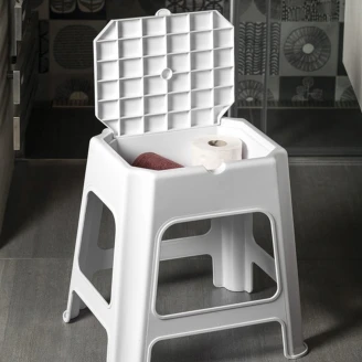 Badeværelsesskammel <strong>Plint</strong>  Hvid Mat