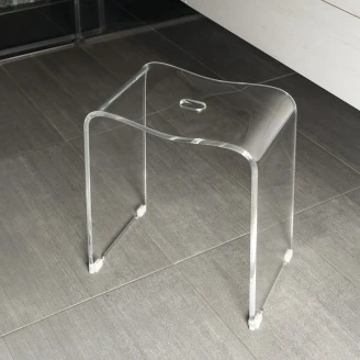 Badeværelsesskammel <strong>Bloo</strong>  Transparent