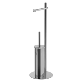 Toiletrulleholder & Børste <strong>Tavik</strong>  Krom Blank