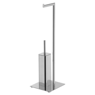 Toiletrulleholder & Børste <strong>Holda</strong>  Krom Blank