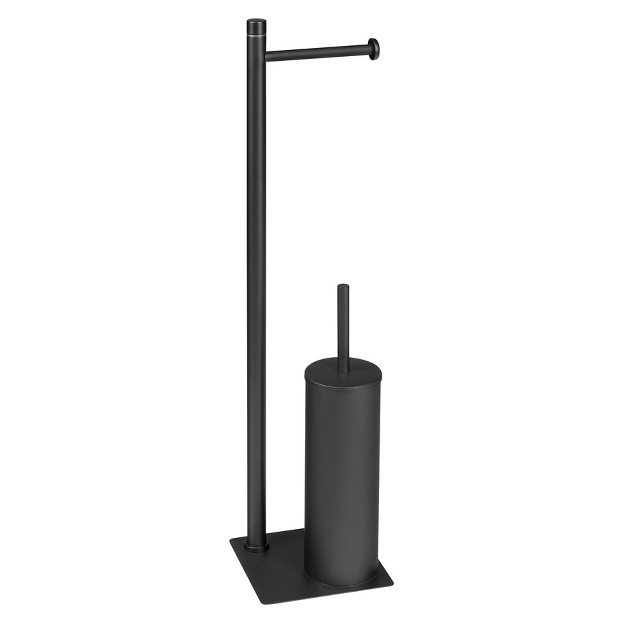 Toiletrulleholder & Børste Loa Sort Mat