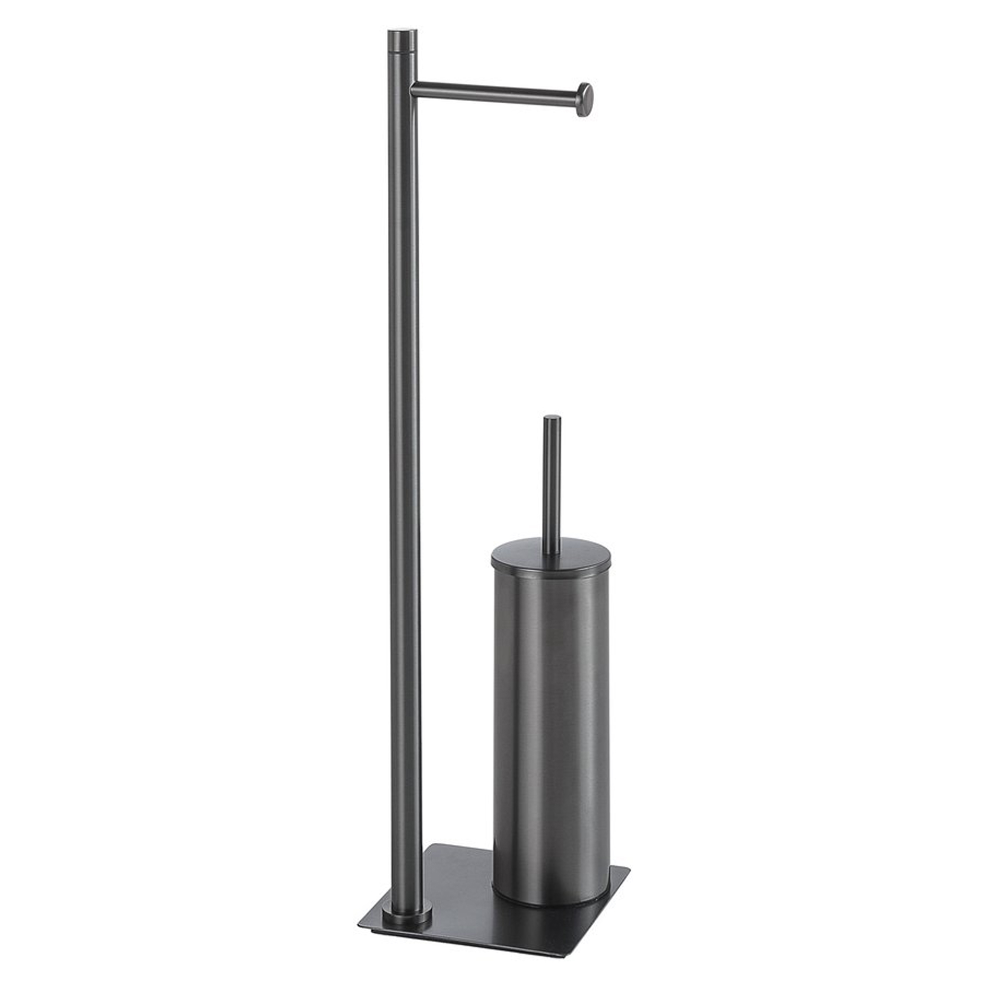 Toiletrulleholder & Børste Loa Titanium Mat