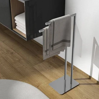 Fritstående Håndklædeholder <strong>Nara</strong>  Krom Blank