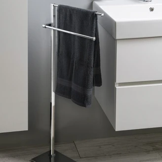 Fritstående Håndklædeholder <strong>Arkto</strong>  Krom Blank