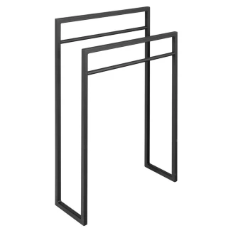 Fritstående Håndklædeholder <strong>Soppio</strong>  Sort Mat 55x79 cm