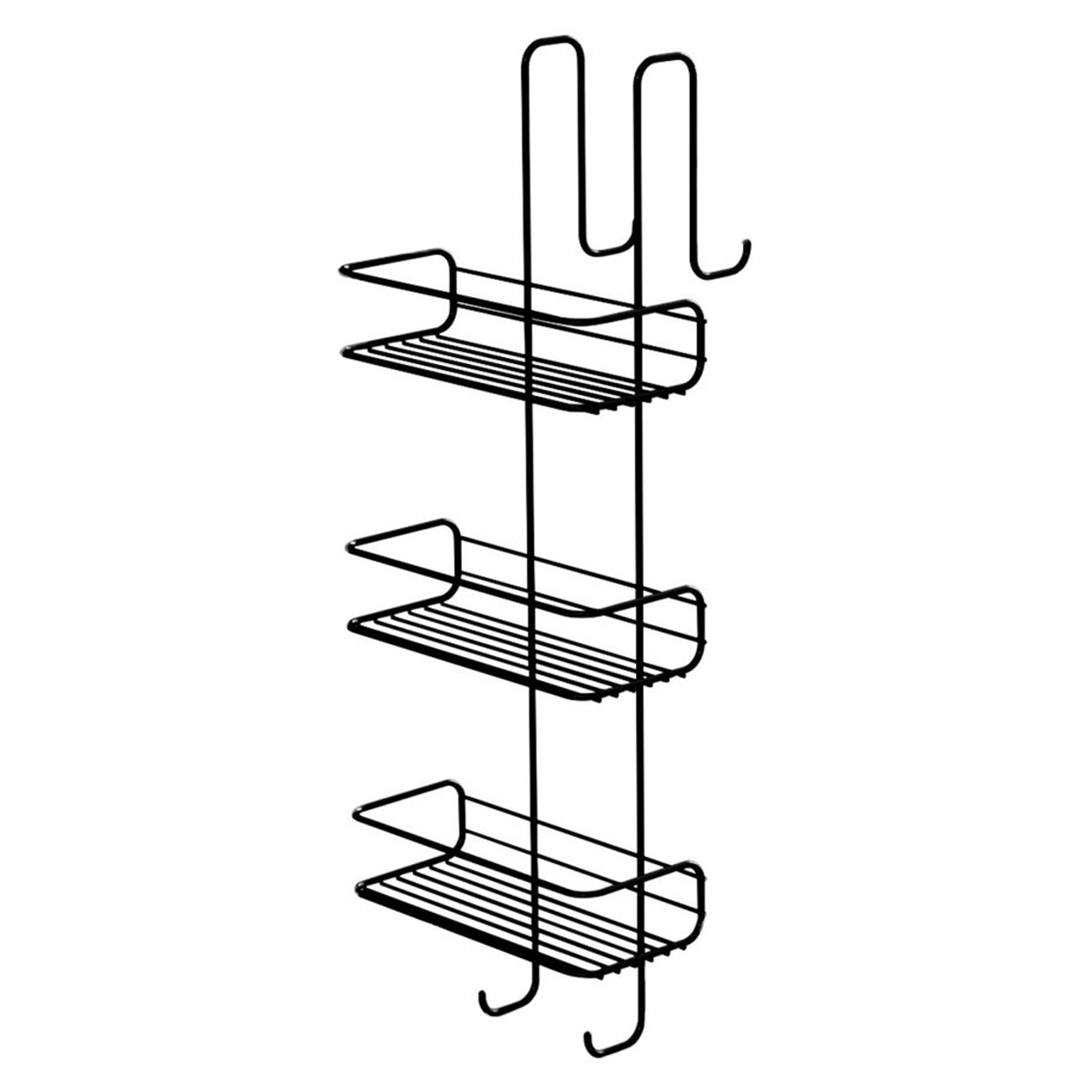 Brusehylde Kora Sort Mat 24x68 cm