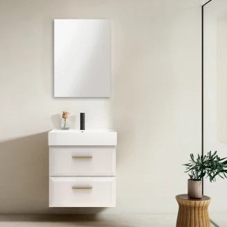 Håndvaskskab Gold <strong>Tandem</strong>  Hvid Mat 60 cm med Butler Vask Hvid Blank