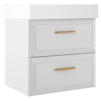 Håndvaskskab Gold <strong>Tandem</strong>  Hvid Mat 60 cm med Butler Vask Hvid Blank
