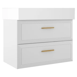 Håndvaskskab Gold <strong>Tandem</strong>  Hvid Mat 80 cm med Butler Vask Hvid Blank