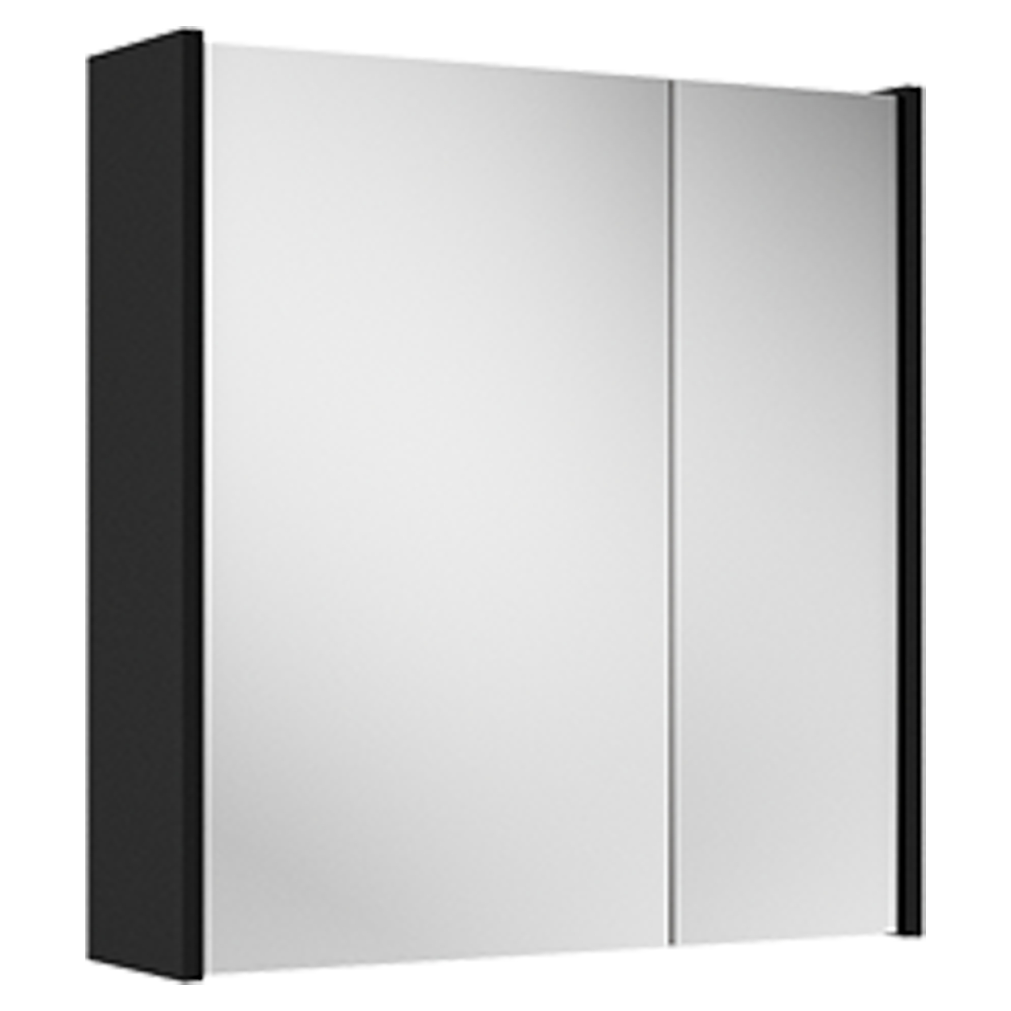 Spejlskab Lumin Sort Mat 60 cm