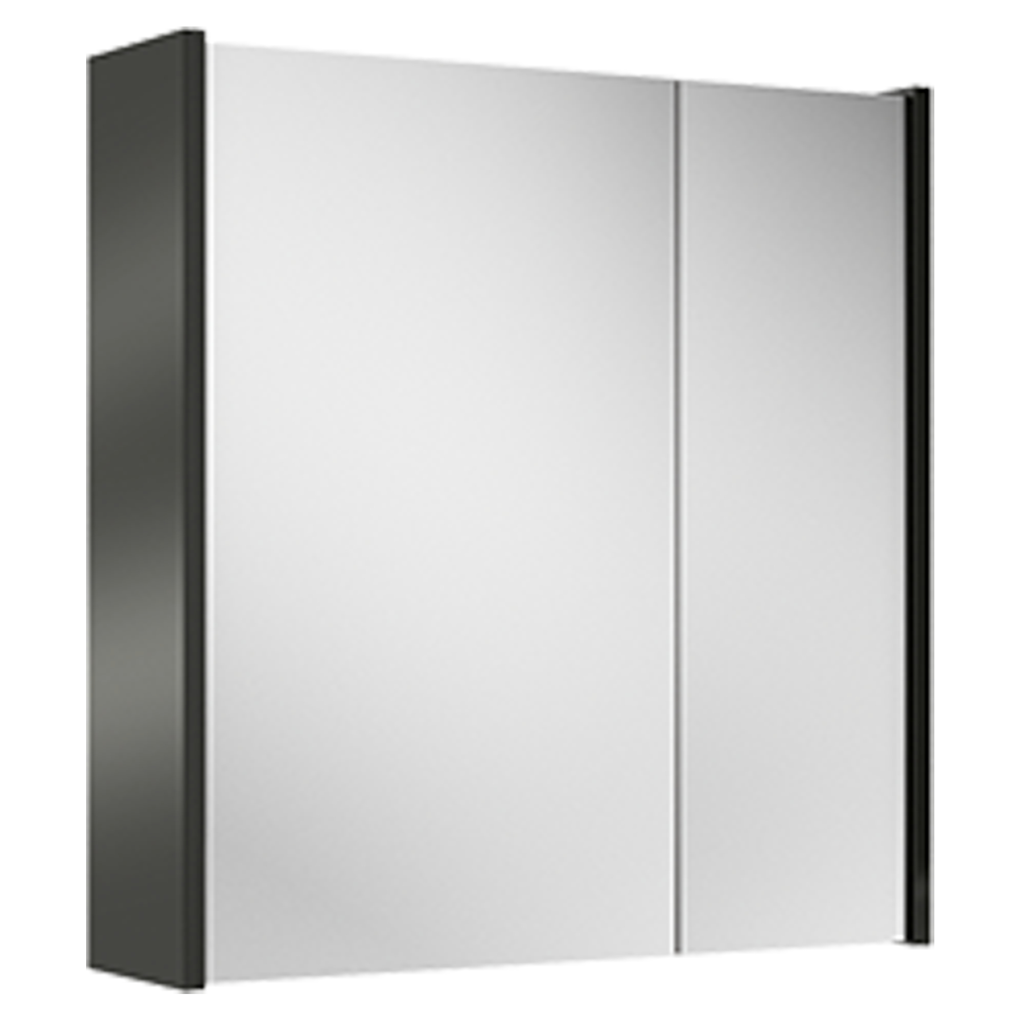 Spejlskab Lumin Sort Blank 60 cm