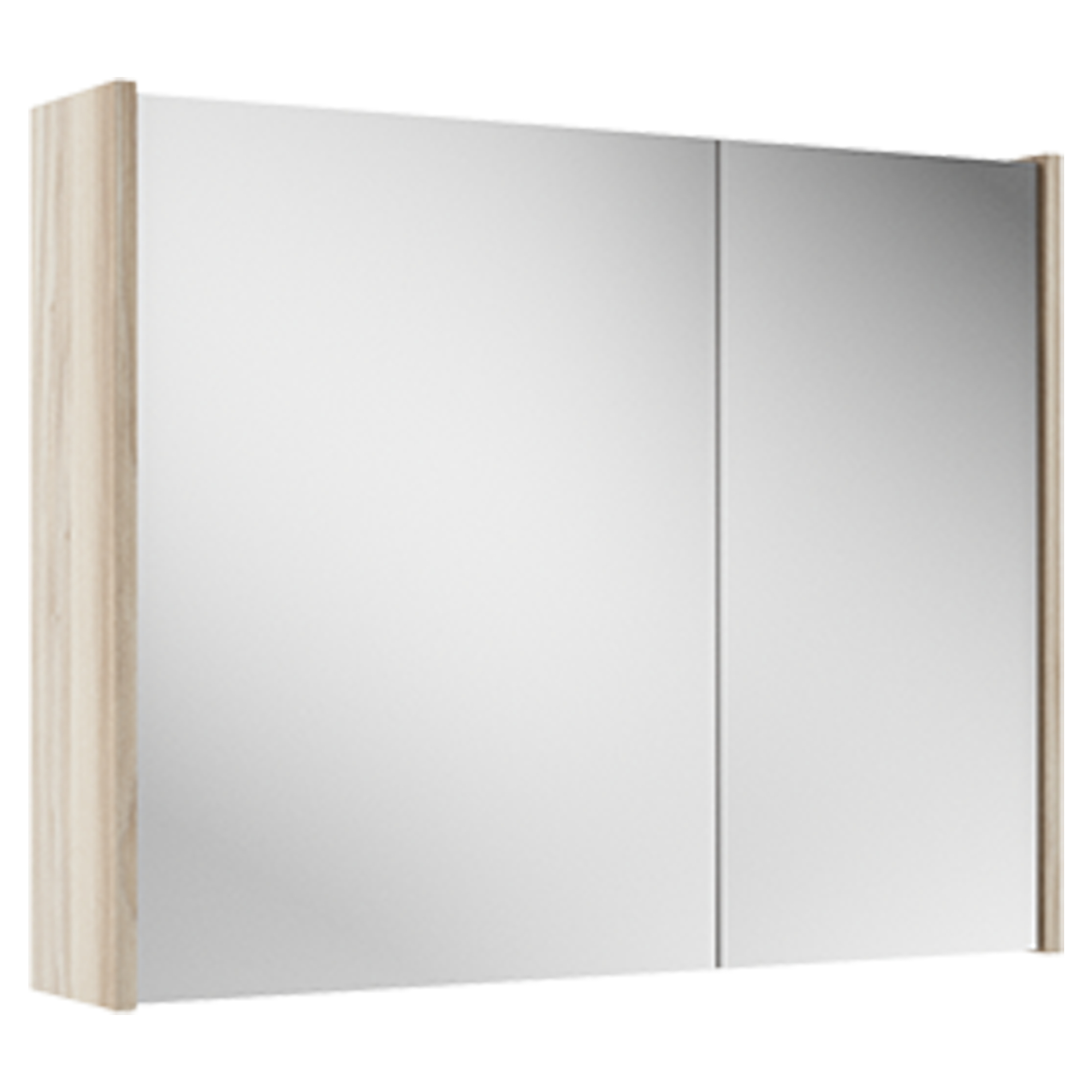 Spejlskab Lumin Træ Beige Mat 80 cm