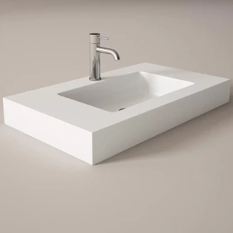 Mineralmarmor Håndvask <strong>Cavo</strong>  Hvid Mat 100 cm